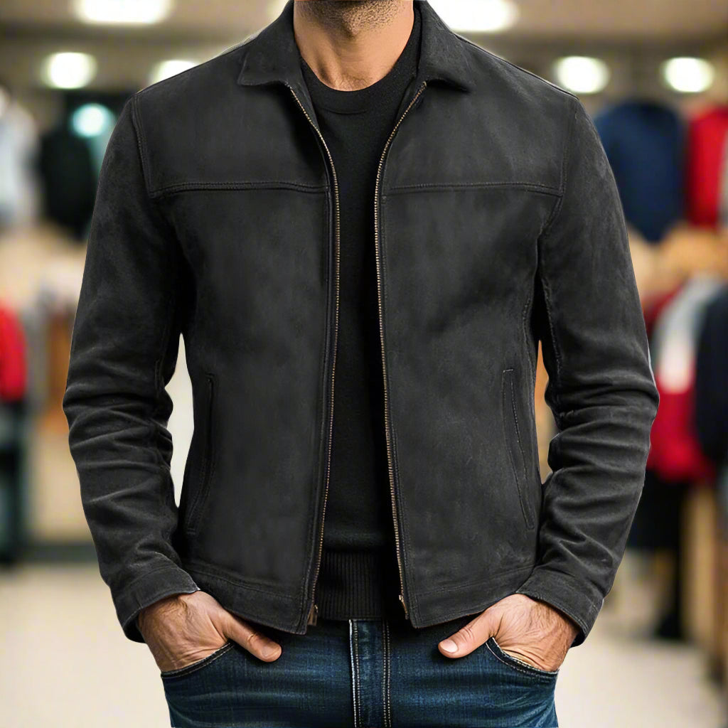 Premium Leather Zip Jacket