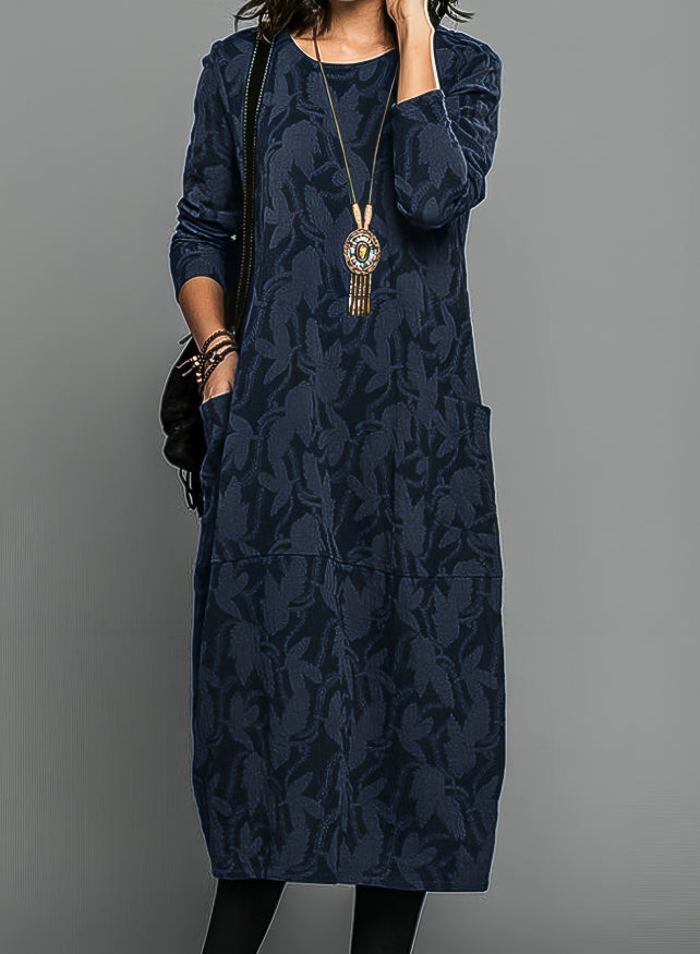 Cassandra | Casual Winter Dress with Round Neck