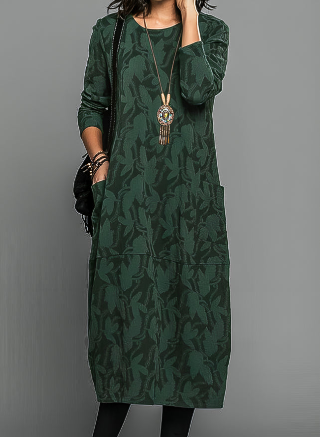Cassandra | Casual Winter Dress with Round Neck