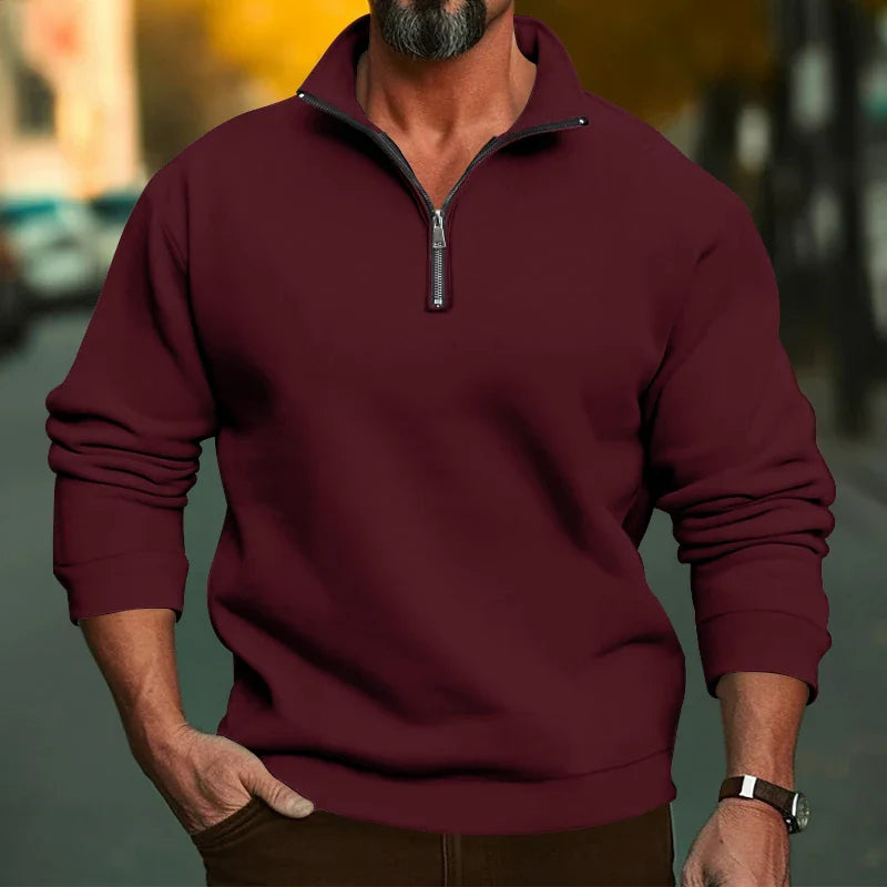 Carlos – Men’s Half-Zip Pullover Sweater