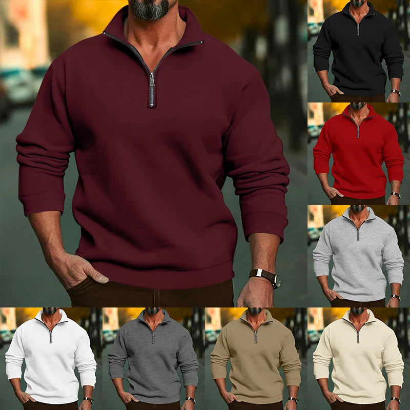 Carlos – Men’s Half-Zip Pullover Sweater