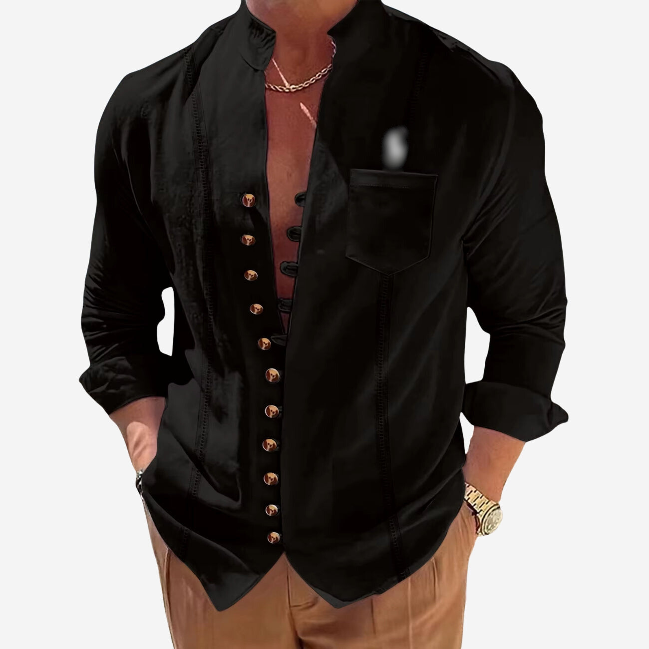 Casual Button-Up Shirt