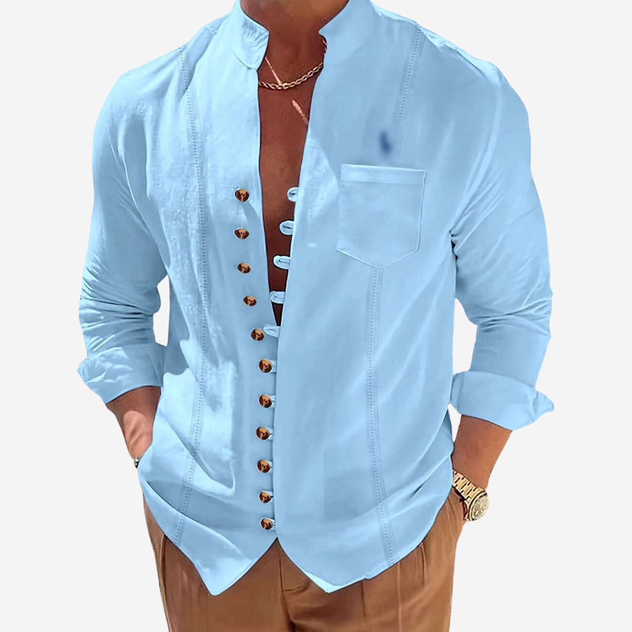 Casual Button-Up Shirt