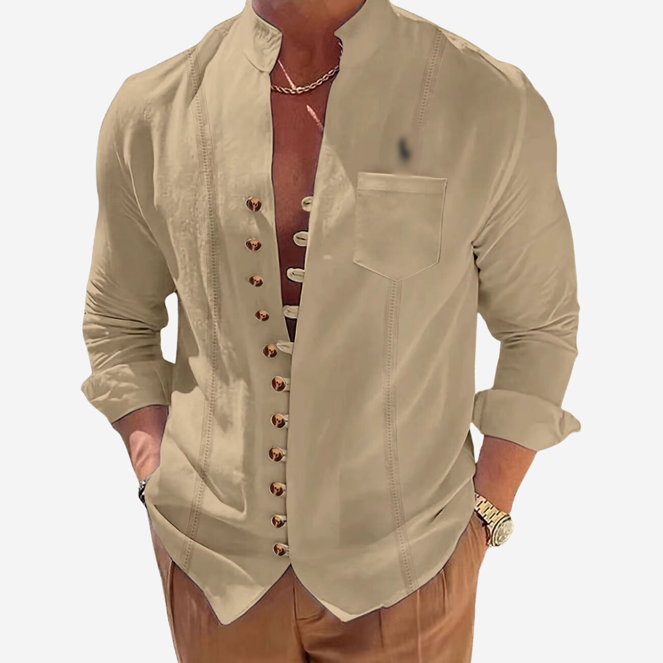 Casual Button-Up Shirt