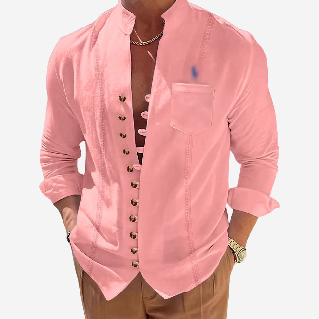 Casual Button-Up Shirt
