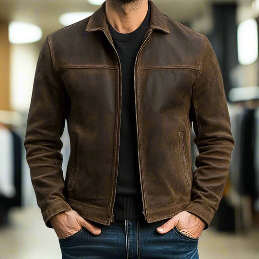 Premium Leather Zip Jacket