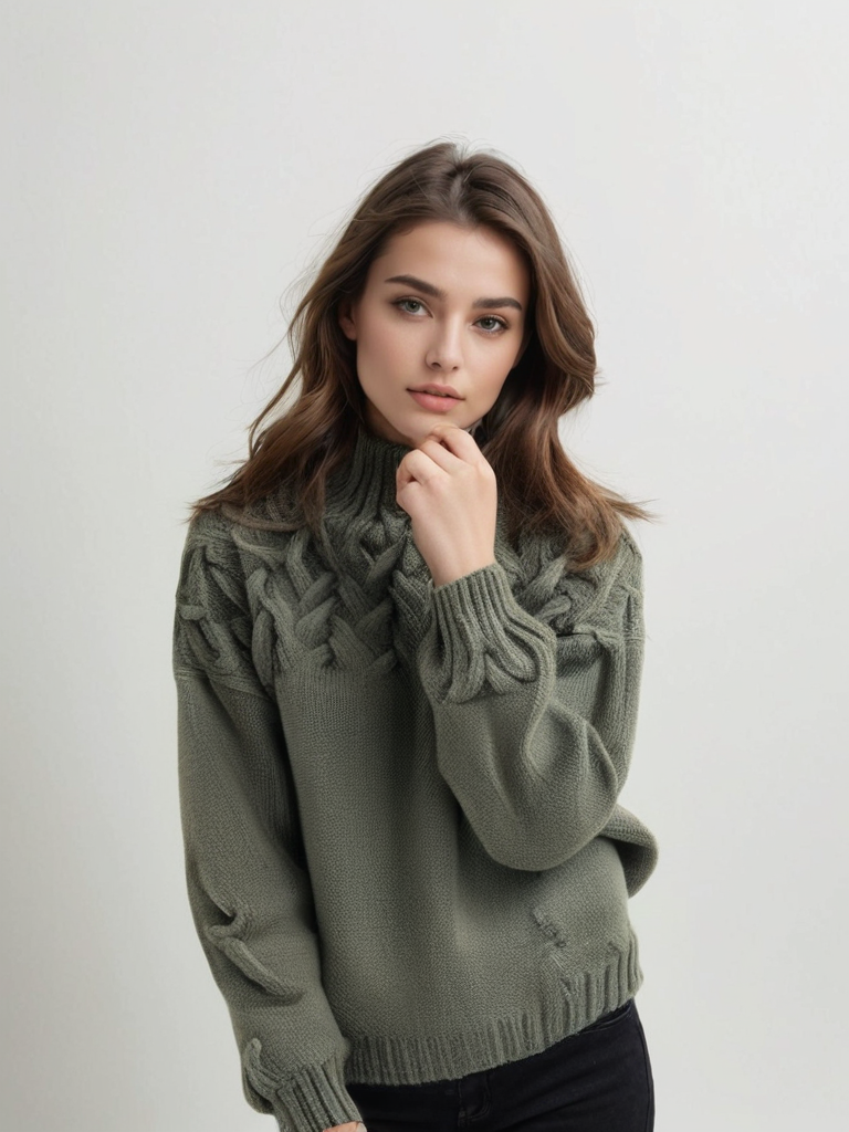 CC™ | Elegant & Warm High-Neck Sweater for Women