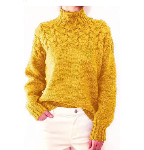 CC™ | Elegant & Warm High-Neck Sweater for Women