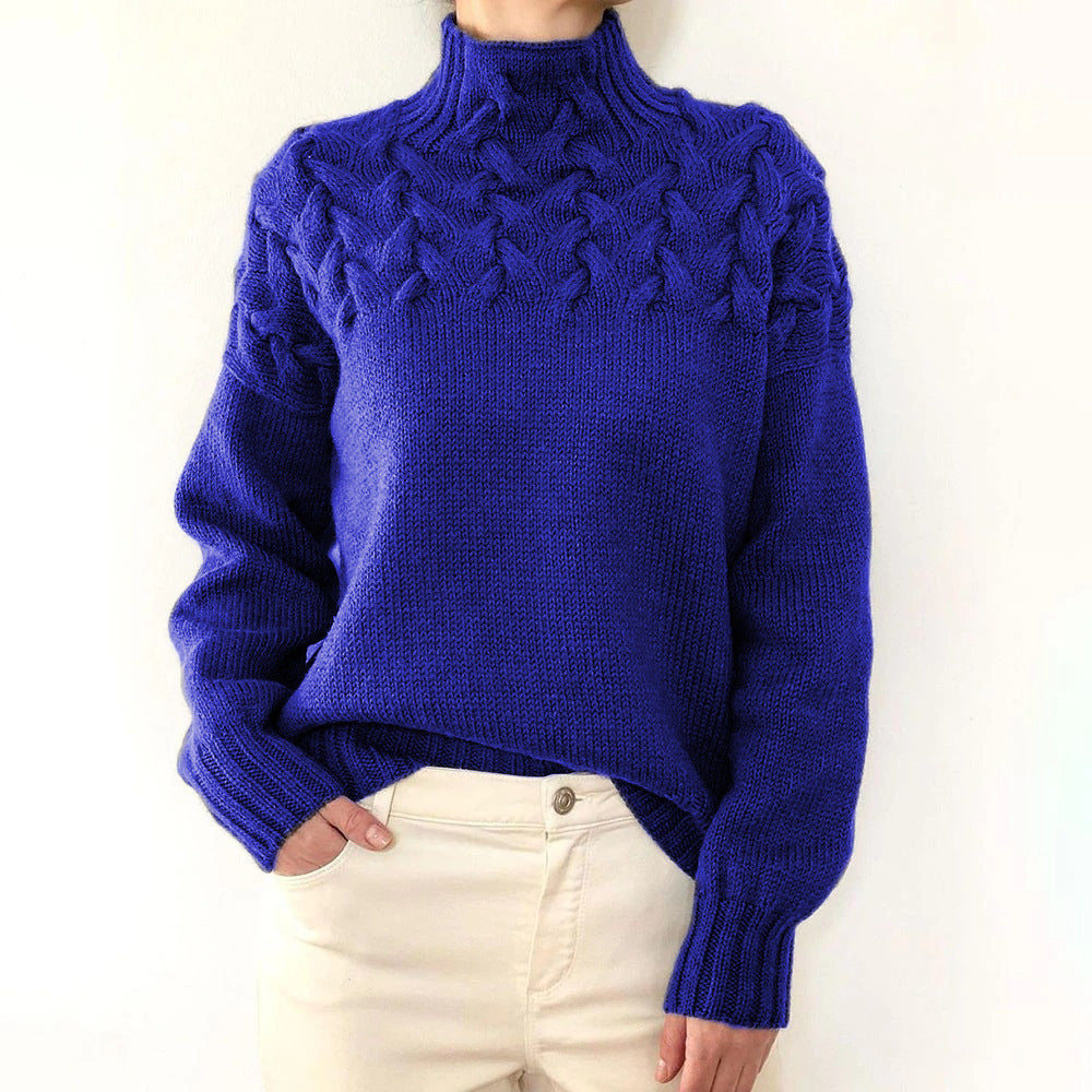 CC™ | Elegant & Warm High-Neck Sweater for Women