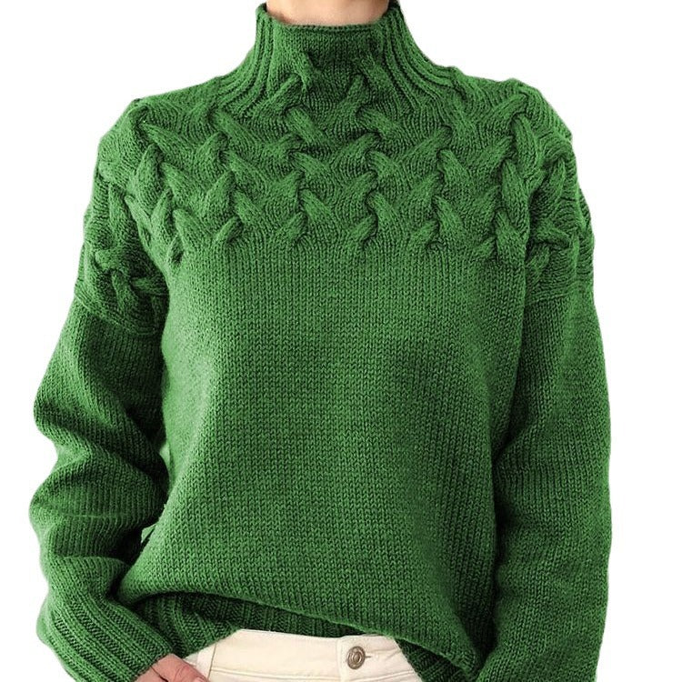 CC™ | Elegant & Warm High-Neck Sweater for Women