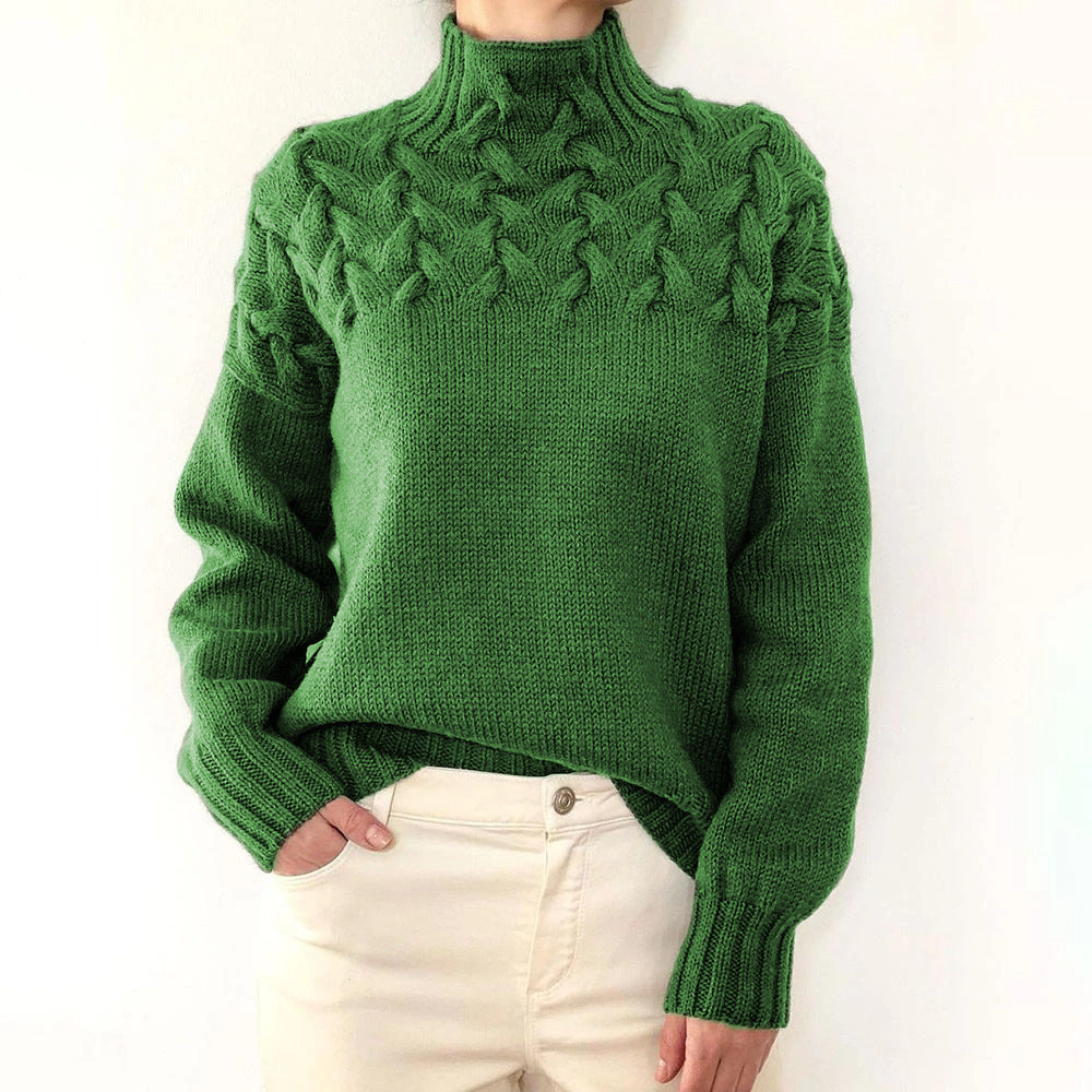 CC™ | Elegant & Warm High-Neck Sweater for Women