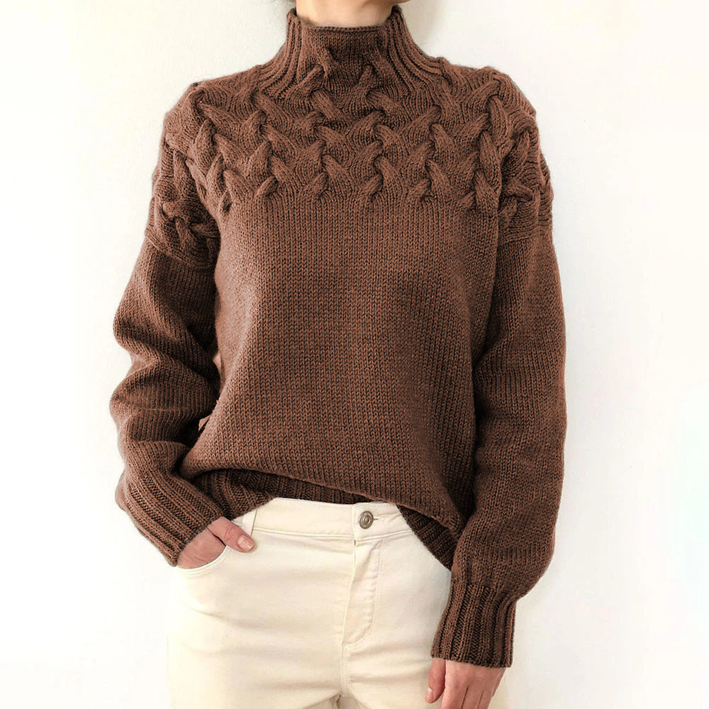 CC™ | Elegant & Warm High-Neck Sweater for Women