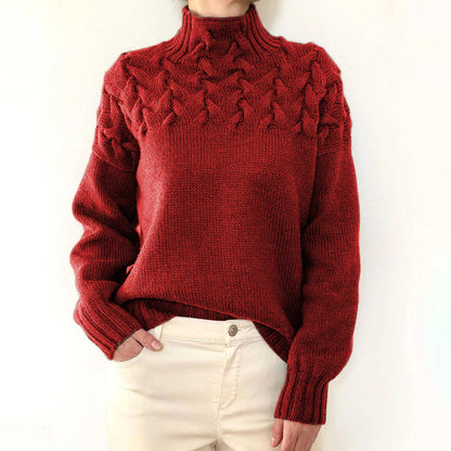 CC™ | Elegant & Warm High-Neck Sweater for Women