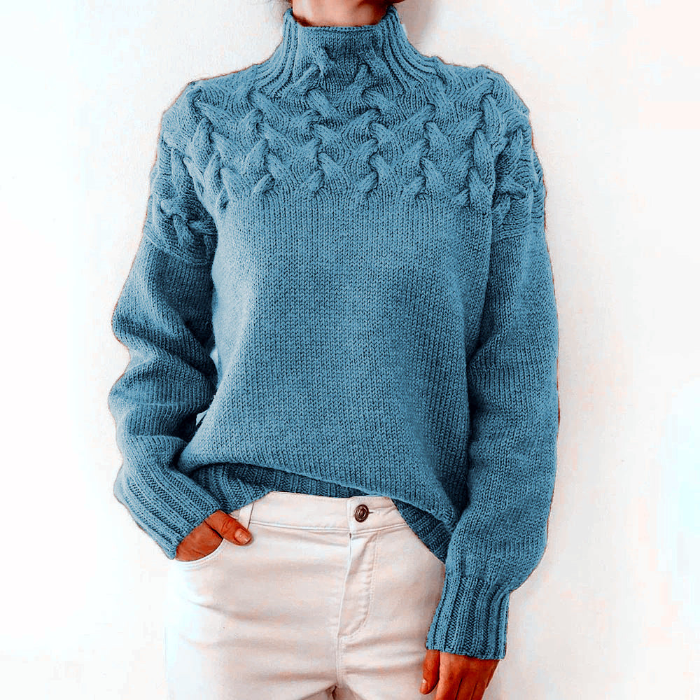 CC™ | Elegant & Warm High-Neck Sweater for Women
