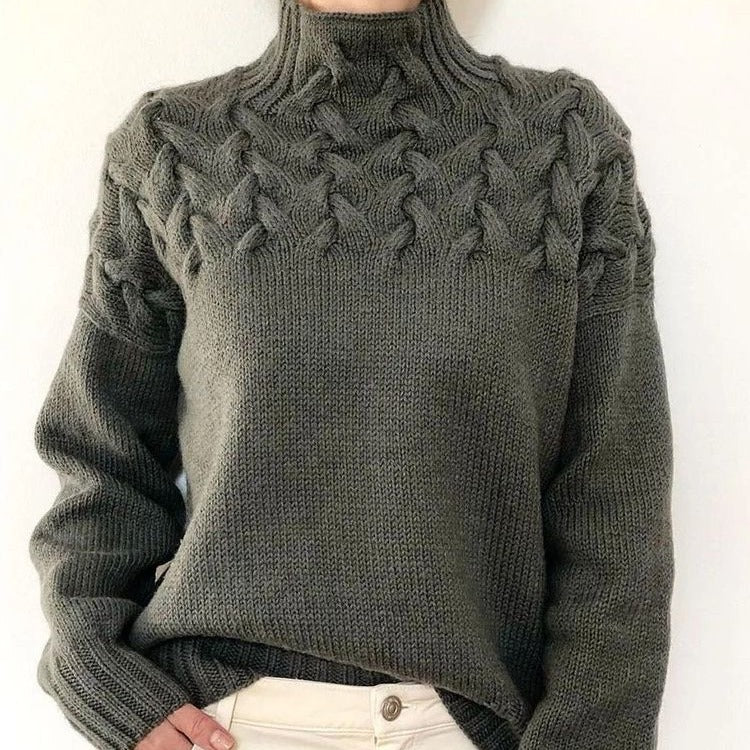 CC™ | Elegant & Warm High-Neck Sweater for Women
