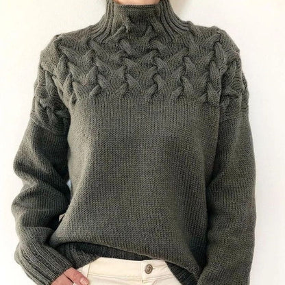 CC™ | Elegant & Warm High-Neck Sweater for Women