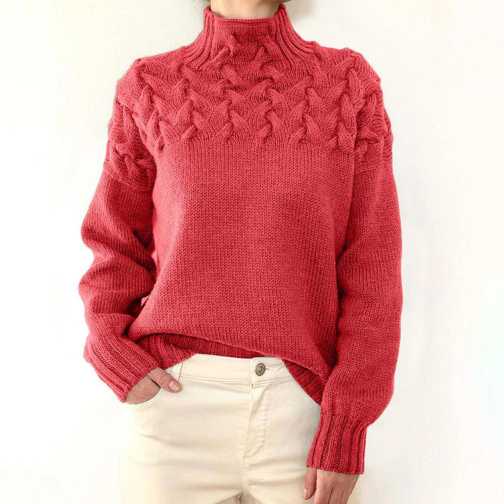 CC™ | Elegant & Warm High-Neck Sweater for Women
