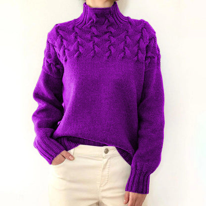 CC™ | Elegant & Warm High-Neck Sweater for Women